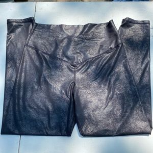 Aerie Faux Leather Crossover Leggings